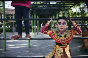 Costumed Figure in Bali