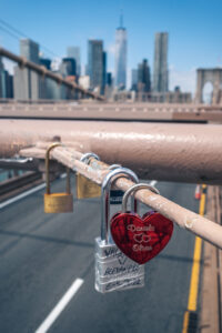 Lock on the Brooklyn Bridge in New York City