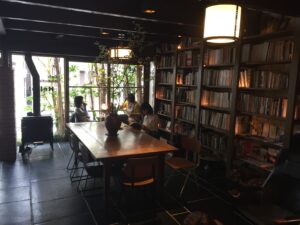 Café Bibliotic Hello in Kyoto
