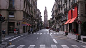 La calle de la Paz, Old Town in Valencia