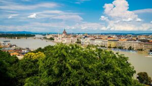 Hungarian Parliament Building in Budapest