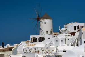 The Windmill in Santorini